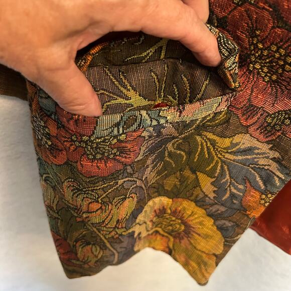 Karen Kane Vintage Tapestry Open Front Blazer Jacket Women's Size M - Picture 6 of 8